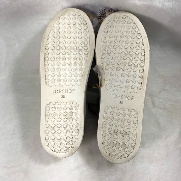 TOPSHOP GRAY SNEAKERS WOMEN SHOES SIZE 38 - Picture 6 of 13